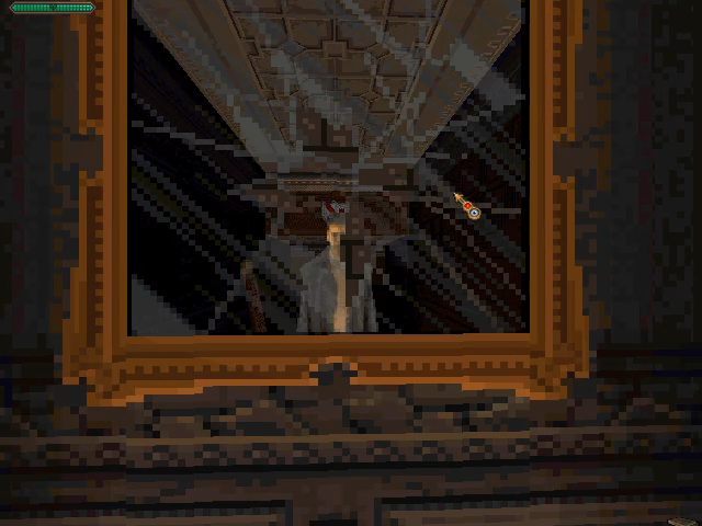In-game photo of a shattered mirror within the mansion.