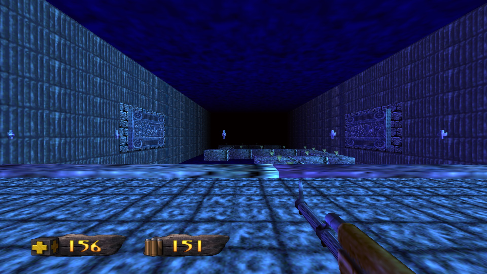 In-game screenshot of one of the portal challenge levels.